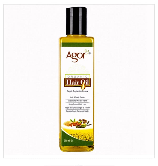 AGOR 100% ORGANIC HAIR OIL (250ML)